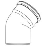 Отвод диам. 110 на 30° REHAU 11234341001