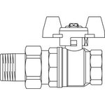 Кран шаровой Oventrop Optibal 1/2 1075804