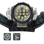 Фонарь налобный светодиодный, 14LED, 3хААА, пластик Jilion 9531208