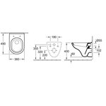 Унитаз, Villeroy&Boch, O'Novo, подвесной, шгв 360*490*400, цвет-альпийский белый