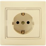 Розетка 1 гнездо (с/з) С/У. бежевый Jilion 9533161