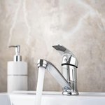 Смеситель для кухни РМС SL85-004FBS-15 с коротким изливом Хром