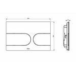 Клавиша смыва, TOTO, WASHLET®, для унитаза, шгв 243*12*159, цвет-сталь (ПРОДАЕТСЯ ТОЛЬКО В КОМПЛЕКТЕ С ОСНОВНЫМ ИЗДЕЛИЕМ)