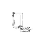 Слив-перелив для ванны, Viega, Multiplex, 725 мм