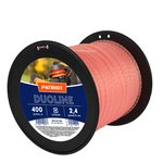 Леска Duoline D 2,4 мм L 400 м (скрученный квадрат, двухцветная) 805401181