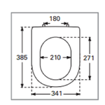 Сиденье для унитаза, Villeroy&Boch, Subway 2.0, цвет-альпийский белый