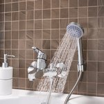 Смеситель для ванны с душем РМС SL50-009E с коротким изливом Хром