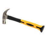 Молоток-гвоздодер 450 г с магнитом, обрезиненная рукоятка, 70% фиберглас. Pobedit Pobedit 2533447