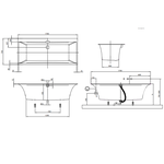 Ванна, Villeroy&Boch, Squaro Edge 12 Duo, шгв 1700*750*450, цвет-белый