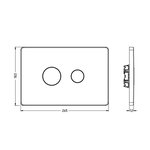 Клавиша смыва, , File, для унитаза, шгв 245*12*163, цвет-хром Artceram 703.000.71
