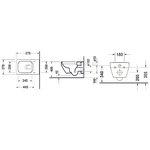 Унитаз, Duravit, Vero Air, подвесной, шгв 370*570*355, цвет-белый