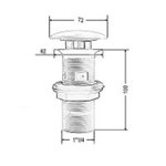 Донный клапан, Artceram цвет-green petrolio ACA0384200