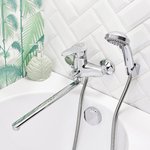 Смеситель  для ванны с душем BOOU B8173-18F универсальный Латунь