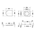 Сиденье для унитаза, Duravit, D-Neo, шг 376*441, цвет-антрацит матовый (аналог 0021691300)  (ПРОДАЕТСЯ ТОЛЬКО В КОМПЛЕКТЕ С ОСНОВНЫМ ИЗДЕЛИЕМ)