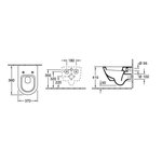 Унитаз, Villeroy&Boch, Subway 2.0, подвесной, шгв 370*560*365, цвет-альпийский белый