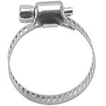 Хомуты червячные просечные, оцинкованные, 25 шт./уп., 16мм-27мм Ekotools 3202216