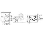 Унитаз, Villeroy&Boch, Venticello, подвесной, шгв 375*560*330, CeramicPlus, цвет-альпийский белый