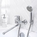 Смеситель для ванны с душем РМС SL85-006E Хром