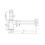 Сифон, , Spillo Up, цвет-черный матовый Fima Carlo Frattini F406NS
