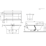 Ванна, Villeroy&Boch, Squaro Edge 12, шгв 1800*800*450, цвет-белый