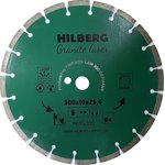 Диск алмазный отрезной 300*25,4*10 Hilberg Гранит Лазер Hilberg HMG300