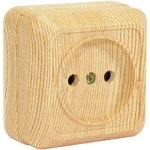 Розетка 1 гнездо (б/з) О/У. дуб Jilion 9533474