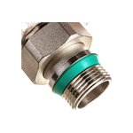 Кран шар. IVANCI- Superior угловой с разъем. Со. и стоп. кол., белая ручка-бабочка, вн.-на.рез.3/4"