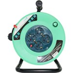 Удлинитель на катушке UK-4g-50m-Z с 4 евророзетками (с/з) 50м POWERED TOOLS Jilion 9535049