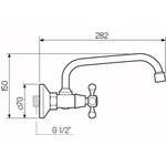 Смеситель для кухни РМС SL71-362 настенный Хром