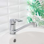 Смеситель для кухни BOOU B8206-17 с длинным изливом Латунь