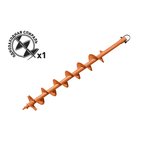 Шнек для грунта однозаходный GDB-100 (20 мм; 100 мм; 80 см) CARVER 01.003.00044