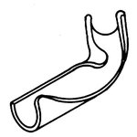 Фиксатор  поворота трубы 25/90°, без колец (оцинк. сталь)