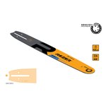 Сварная многослойная направляющая шина  для цепных пил Rezer 455 L 9 P 03.016.00021