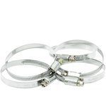 Хомуты червячные накатные, нержавеющая сталь, 5 шт./уп., 50мм-70мм Политех Инструмент Инструмент 3203150