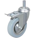 Колесо аппаратное поворотное с болтом и тормозом SCtgb 42 100 мм TOR 1003630