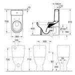 Сиденье для унитаза, Villeroy&Boch, O'Novo, шгв 360*540*30, цвет-белый