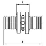 Муфта соединительная равнопроходная  25 РХ
