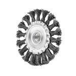 Щетка-крацовка Плоская 100мм/M14, стальная скрученная проволока, Pobedit Pobedit 2126310