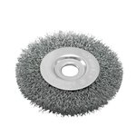 Щетка для точильно-шлифовального станка Радиальная 100 мм, стальная витая проволока, Pobedit Pobedit 2125710