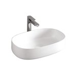 Раковина, Artceram Cognac шгв 550*350*145 отверстия для смесителя-отсутствуют The.Saniglaze цвет-белый глянцевый COL0030134