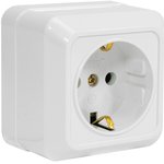 Розетка 1 гнездо (с/з) О/У. белый Jilion 9533430