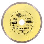 Диск алмазный отрезной 180*25,4 Сплошной ультратонкий hot press Trio-Diamond UTW504