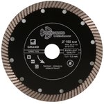 Диск алмазный отрезной 150*22,23 Турбо ультратонкий серия Grand hot press Trio-Diamond GTT703