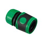 Соединитель для шланга 1/2" обрезин. (быстросъем.с аквастопом) Lite Polyagro 7576180