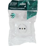 Розетка 1 гнездо (б/з) О/У. белый Jilion 9533426