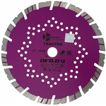 Диск алмазный отрезной 230*22,23*12 серия Tractor Trio-Diamond TR706