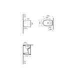 Биде, Vitra, Plural, напольный, шгв 360*550*410, VitrA Clean, цвет-белый