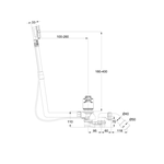 Слив-перелив, Bette, для ванны, длина троса, мм-560, цвет-хром