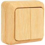 Выключатель двухклавишный О/У. дуб Jilion 9533464