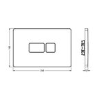 Клавиша смыва, , A16, для унитаза, шгв 245*12*163, цвет-хром Artceram 704.000.71